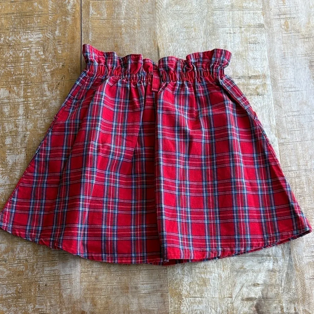 Vintage Oshkosh Red Plaid Skirt size 6x